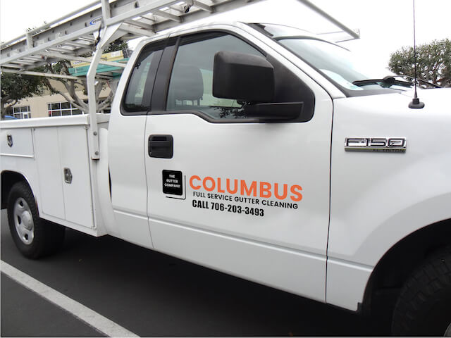 columbus gutter cleaning truck